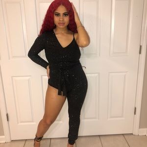 Black Sparkly Bodysuit